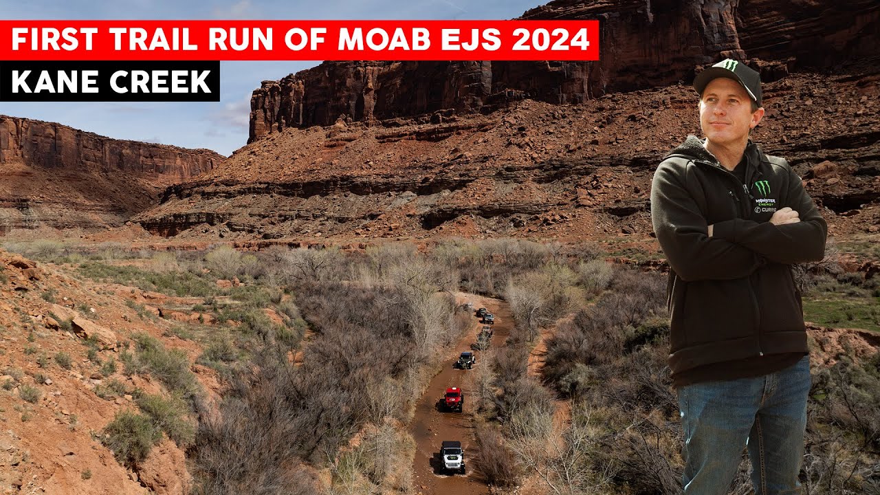 FIRST DAY TRAIL RIDE AT MOAB EASTER JEEP SAFARI 2024: CASEY CURRIE AND THE GANG ARE DRIVING KANE CREEK! CASEY CURRIE VLOG