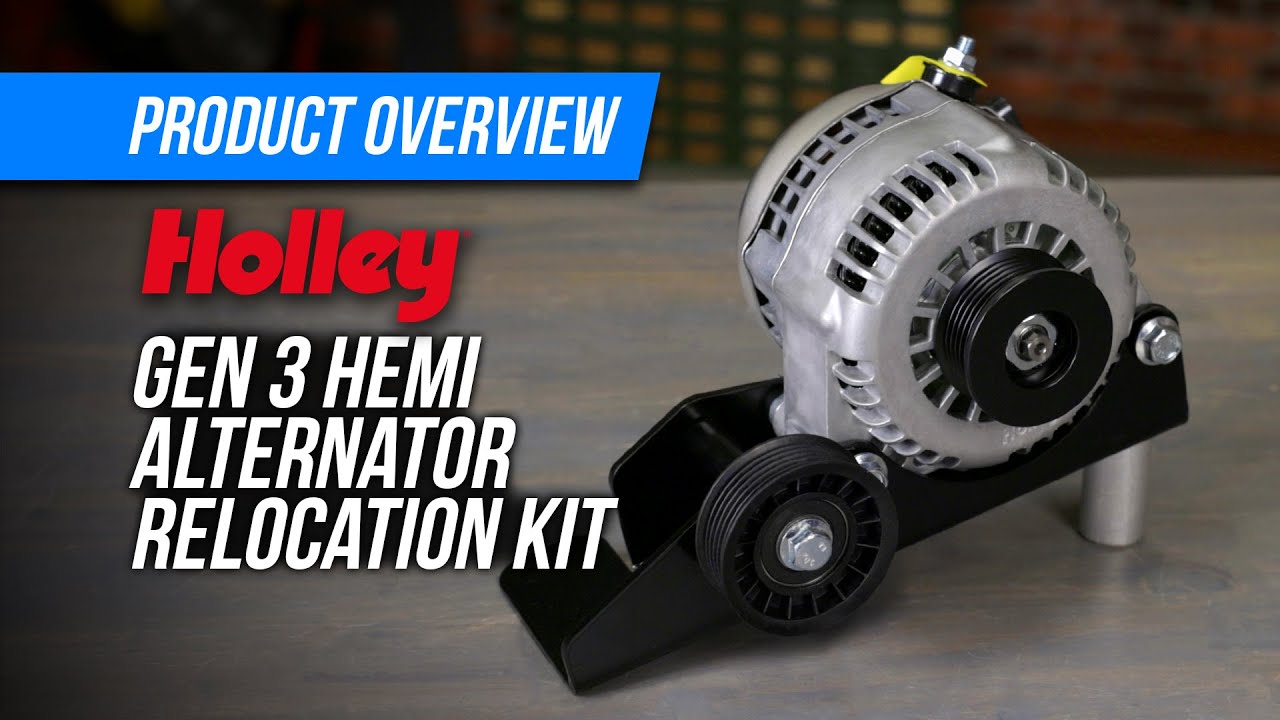 Hemi Swap Parts: Holley Alternator Relocation Kit for Gen 3 Hemi Swaps